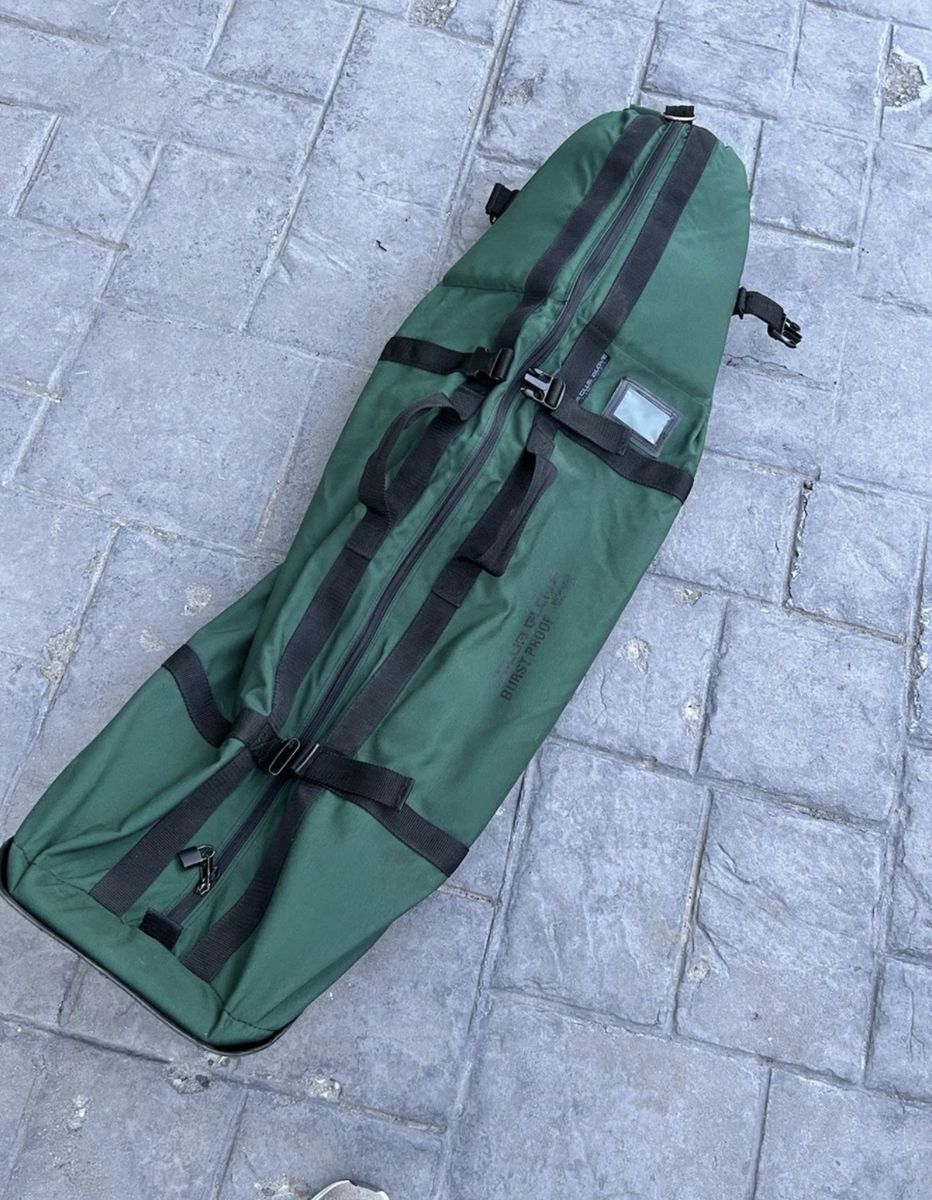 Club Glove Burst Proof Rolling Golf Travel Bag ~ Green luggage wheels