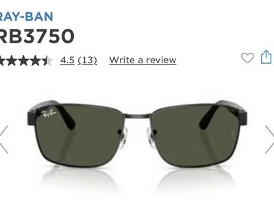 New Ray-Ban RB3750 Sunglasses Black
