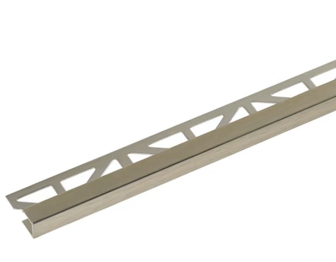 Essential Trims by Blanke Brushed Anodized Royal Champagne Bronze 7/16" Cubeline Schluter