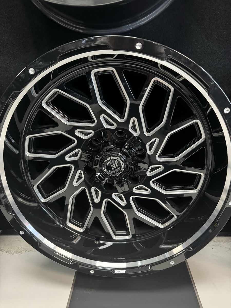 BRAND NEW SET OF 4  Wheels DC XTREME NX21 Midnight Black 20x10 Wheel, -25mm Offset, 6x135/139.7 lug pattern