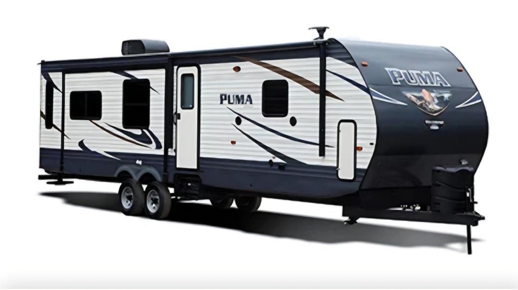 Puma 30RLIS Travel Trailer Bumper Pull - Queen Bed, Sofa, Dinette, Shower