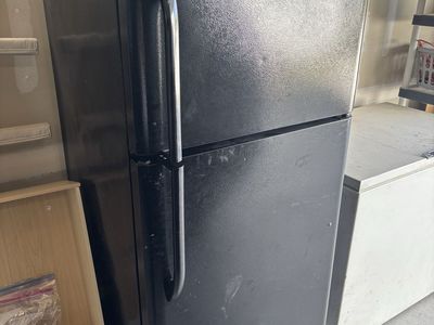 Frigidaire Top Freezer Refrigerator - Black, Compact Size, Garage Ready