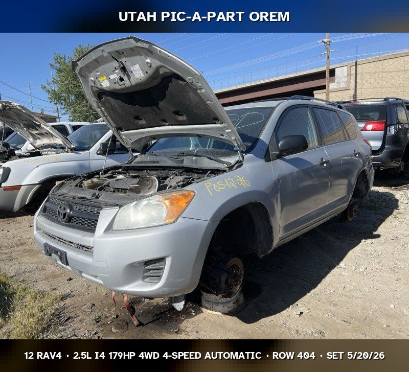 2012 Toyota RAV4 Parts - UTPAP Orem