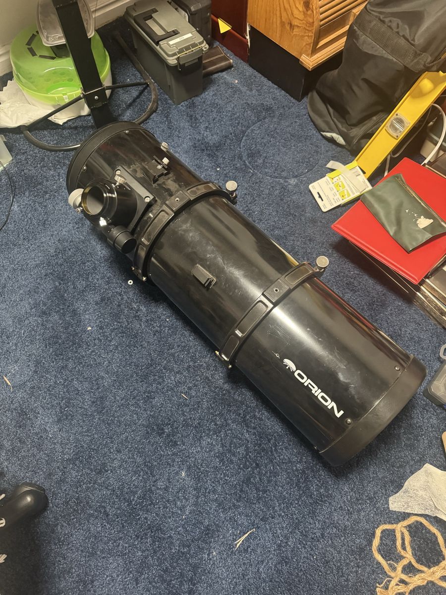 Orion 8 inch F3.9 astrograph telescope.