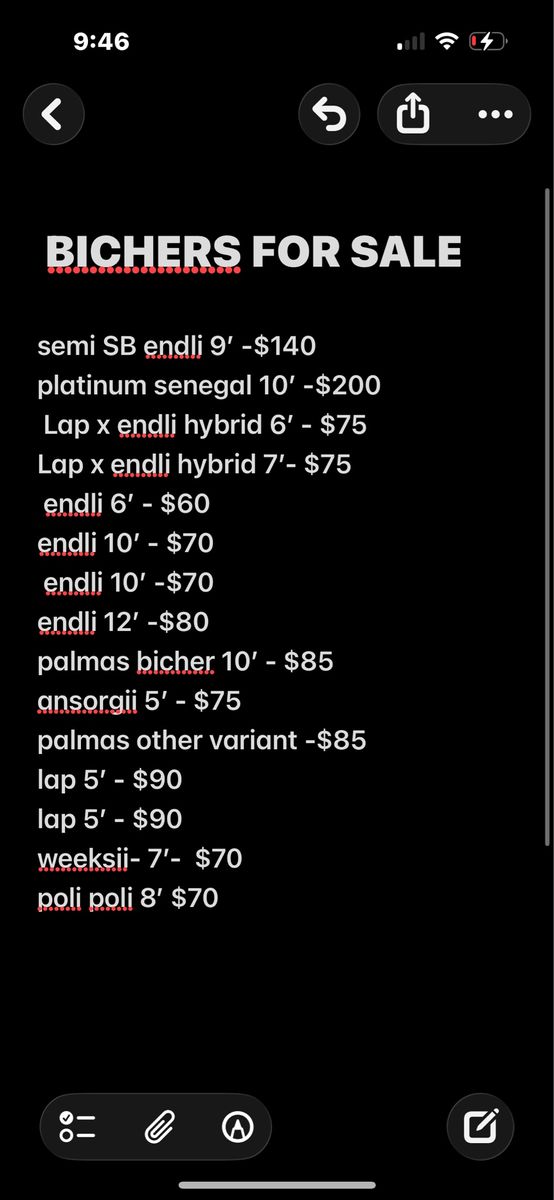 bichers for sale