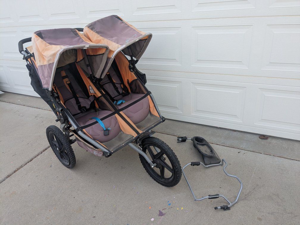 Bob Double Jogging Stroller with attachment