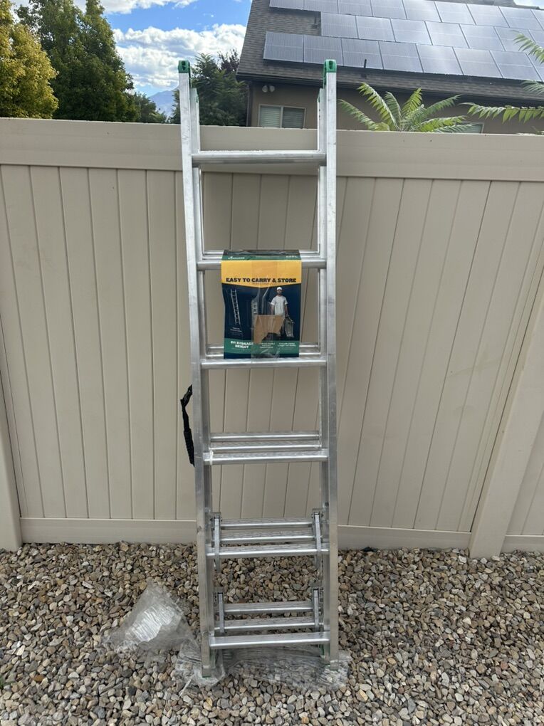 18 foot trifold aluminum ladder