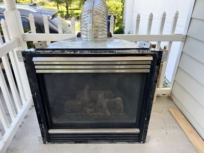 Natural gas fireplace, Heatilator