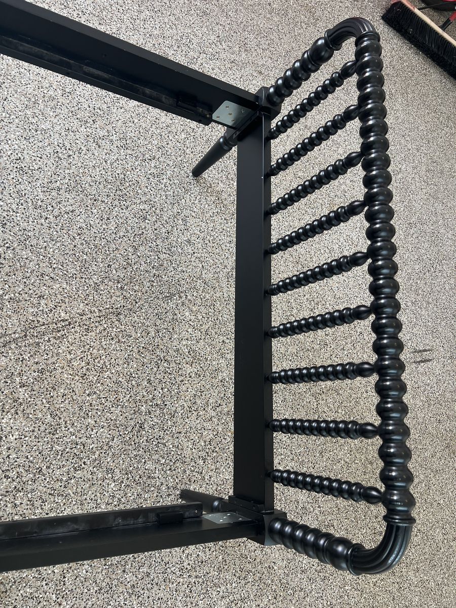 Black Wooden Twin Bed Frame