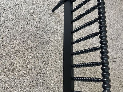 Black Wooden Twin Bed Frame