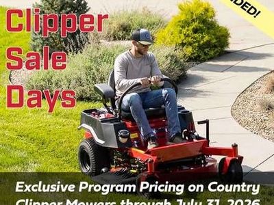 COUNTRY CLIPPER ZERO-TURN MOWERS Summer Sales Days