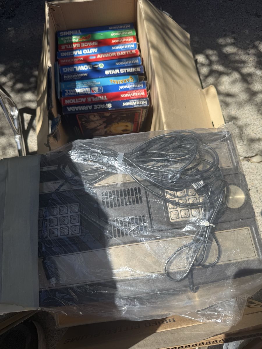 Intellivision Console with 15+ Games: Space Battle, Triple Action, Bowling, Star Strike & More! Vintage Gaming Lot