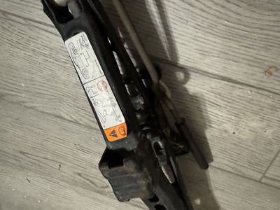 Used Scissor Jack with Handle for Car Tire Replacement & Roadside Emergencies
