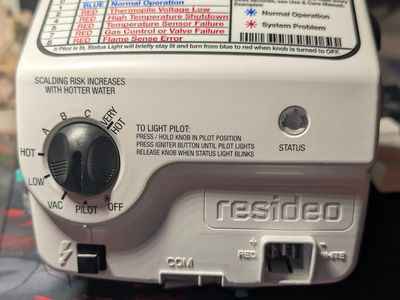Rheem SP20867C Combination Gas Control Replacement Kit – Natural Gas (NG) Water Heater Valve, OEM Thermostat & Gas Regulator