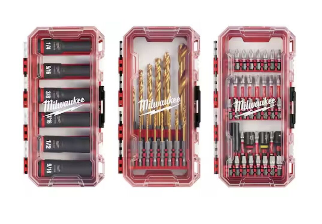Milwaukee SHOCKWAVE Impact Duty Alloy Steel Screw Driver Bit Set with PACKOUT Case (60-Piece)