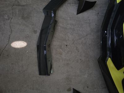 C8 corvette caebon fiber look front splitter