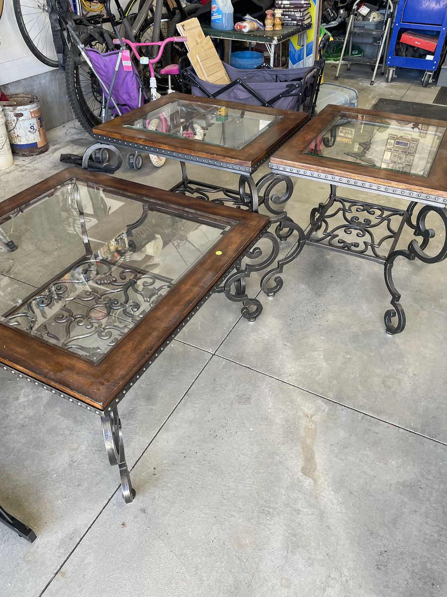 Coffee table and end tables