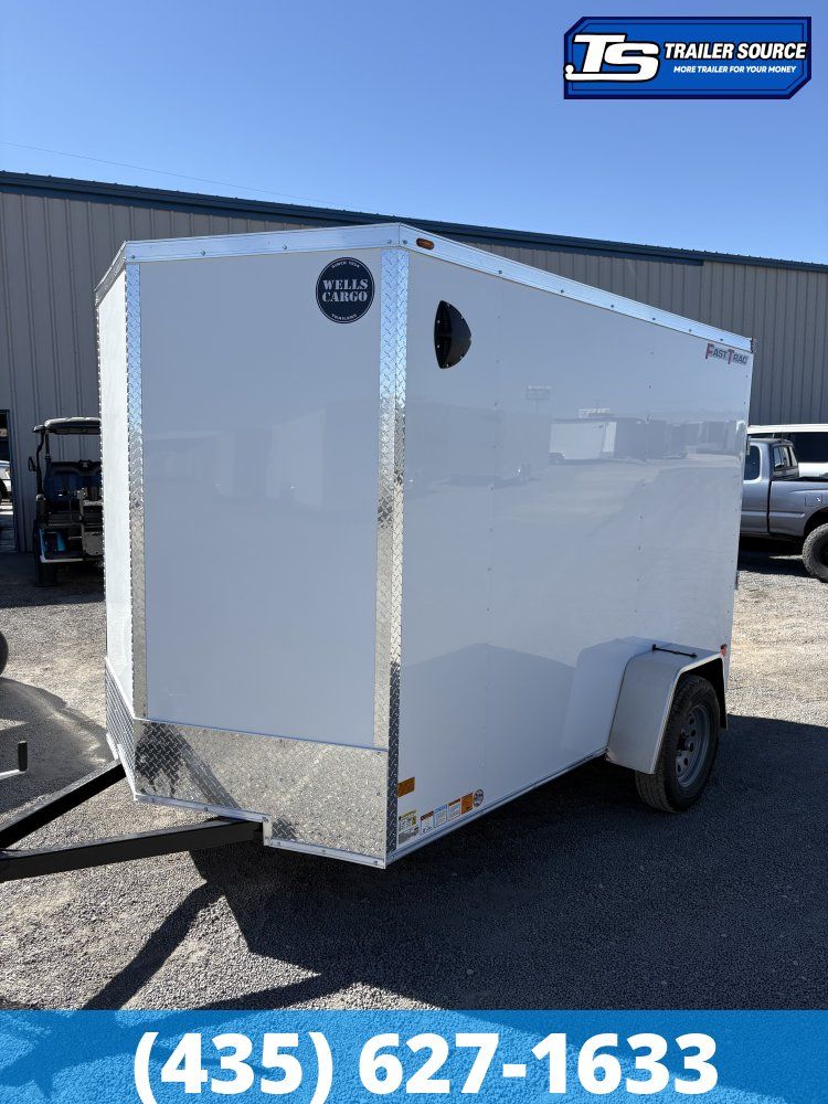 6x10 Wells Cargo FastTrac Enclosed Cargo Trailer - 6'6" Interior - 3.5K GVWR -