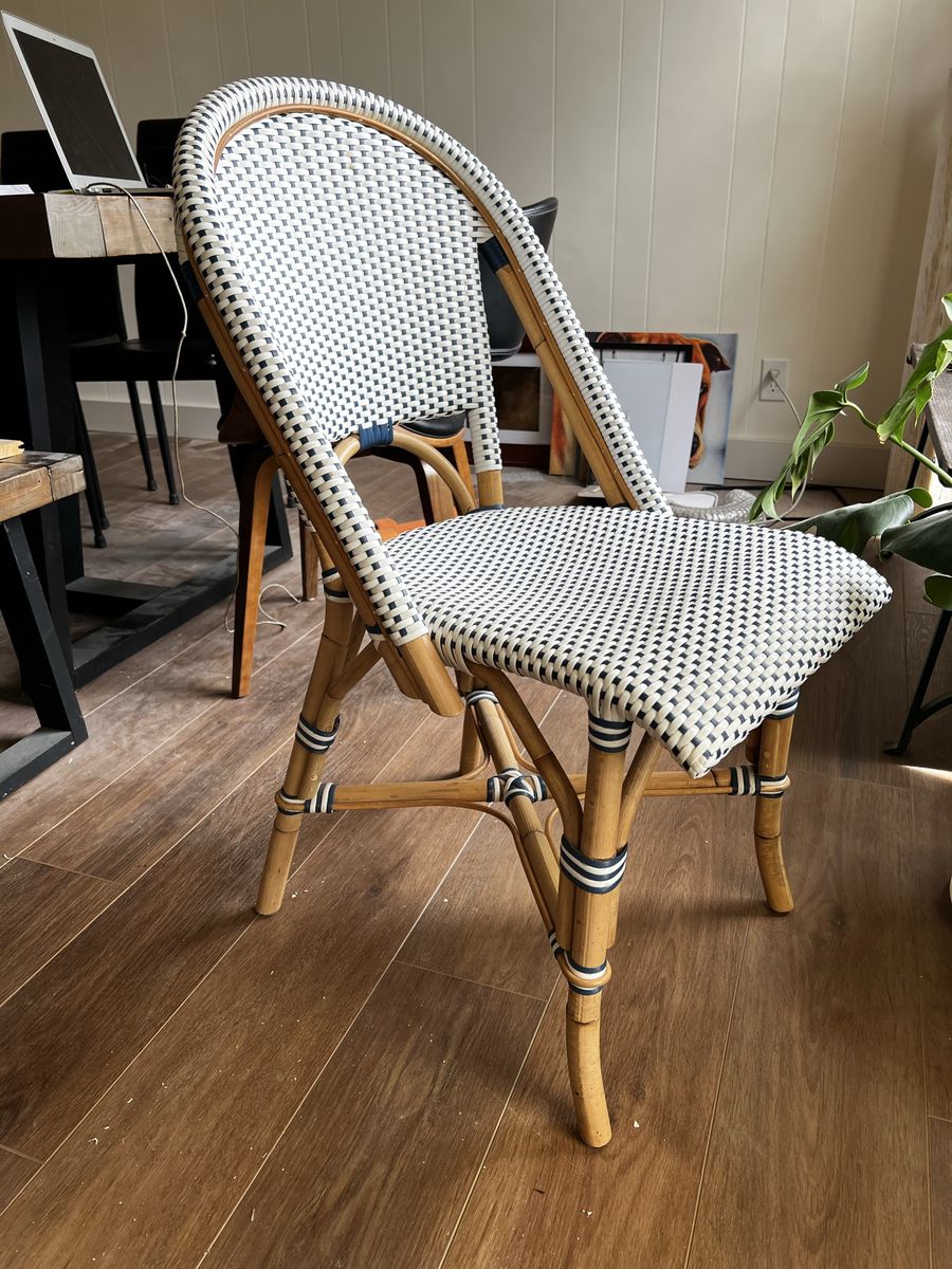 6 set of Riviera Rattan Dining chairs