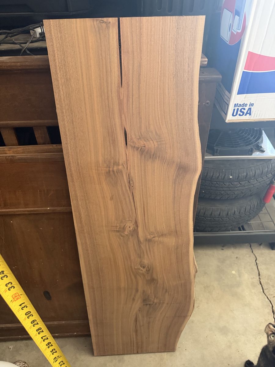 Black walnut wood slab