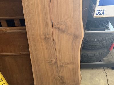 Black walnut wood slab