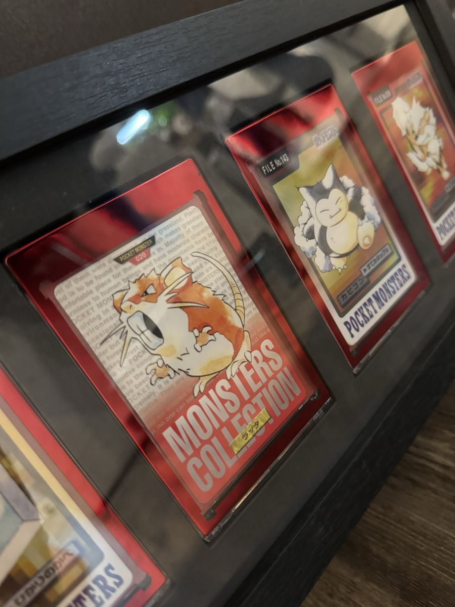 Vintage 1996 Framed Japanese Pokémon (these are the oldest Pokemon that exist)