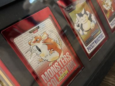 Vintage 1996 Framed Japanese Pokémon (these are the oldest Pokemon that exist)
