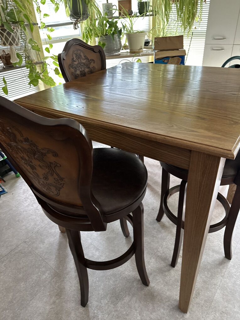 Handmade Dark Walnut Table
