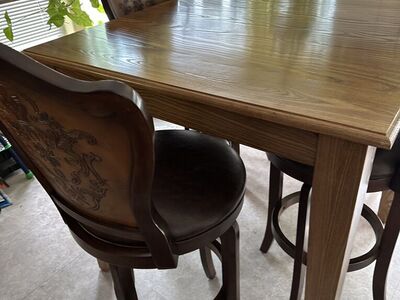 Handmade Dark Walnut Table