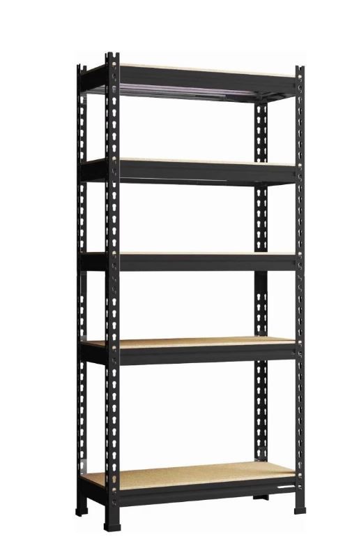 Garage Storage Shelving (Set of 2), Adjustable 5-Tier Metal Shelving Unit 59.1”H x 29.5”W x 11.8”D