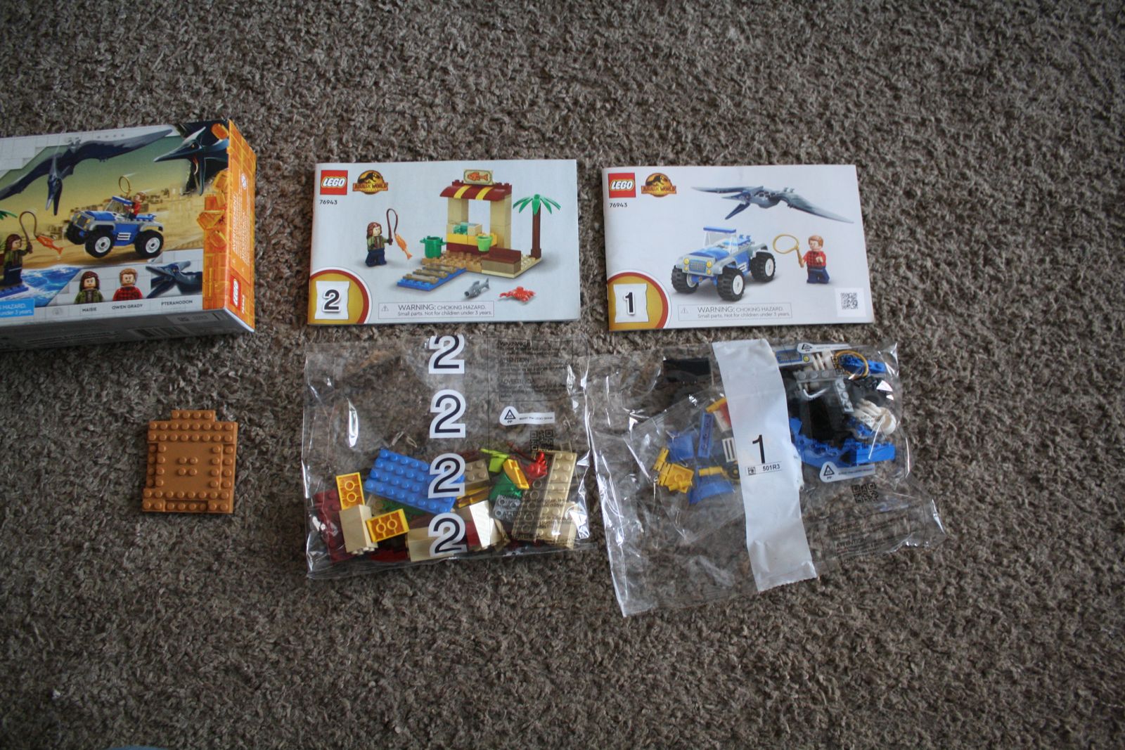 LEGO 76943 Jurassic World: Pteranodon Chase No Dinosaurs or Minifigures