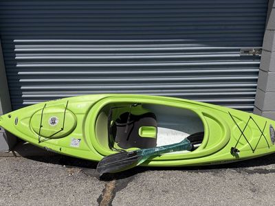 Pelican RAM-X 100 Sit-in Kayak - Green, Used, Paddle Included