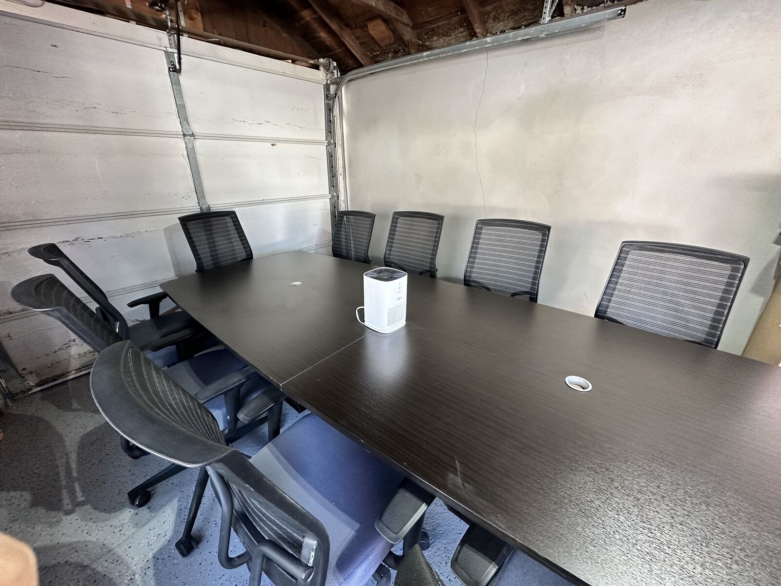 10 ft conference table with chairs