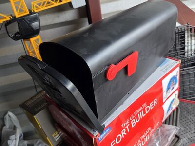 2 plastic black mailboxes both brand new