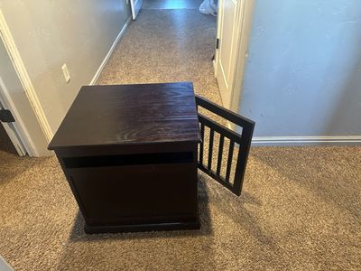 Dark Brown Wooden Kennel