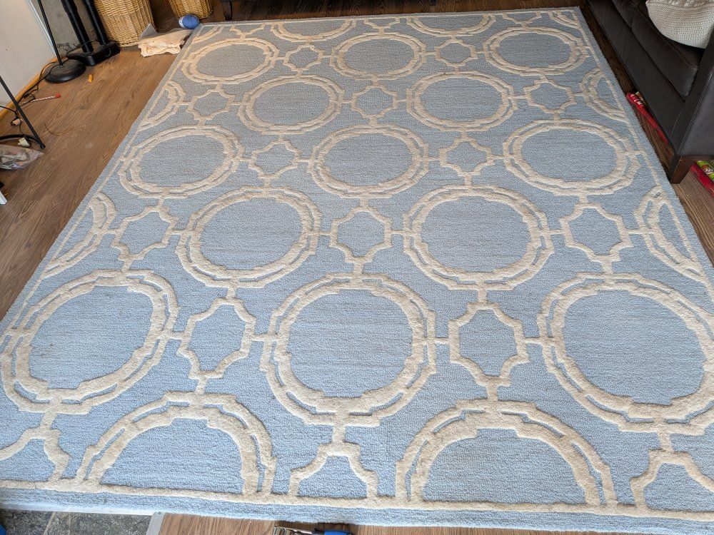 Safavieh 8 x 10 Light Blue Wool Rug