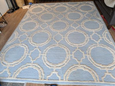 Safavieh 8 x 10 Light Blue Wool Rug