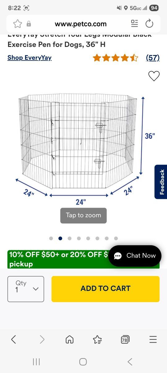 large pet gate/playpen for cats or dogs