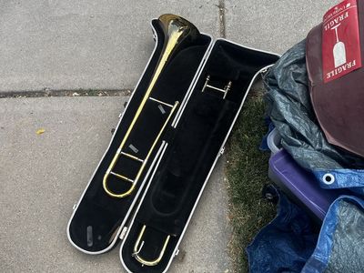 Used Brass Trombone with Case - Student Instrument