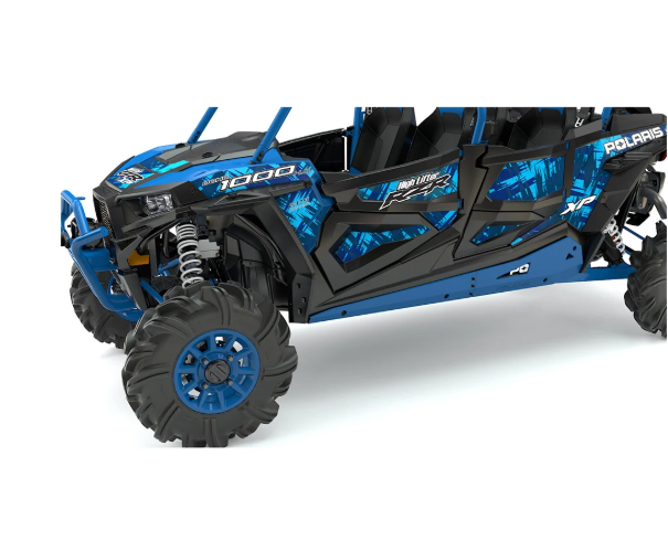 Polaris RZR XP 4 1000 OEM Velocity Blue Rock Sliders **SALE**