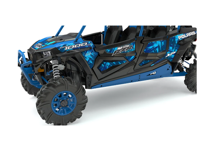 Polaris RZR XP 4 1000 OEM Velocity Blue Rock Sliders **SALE**