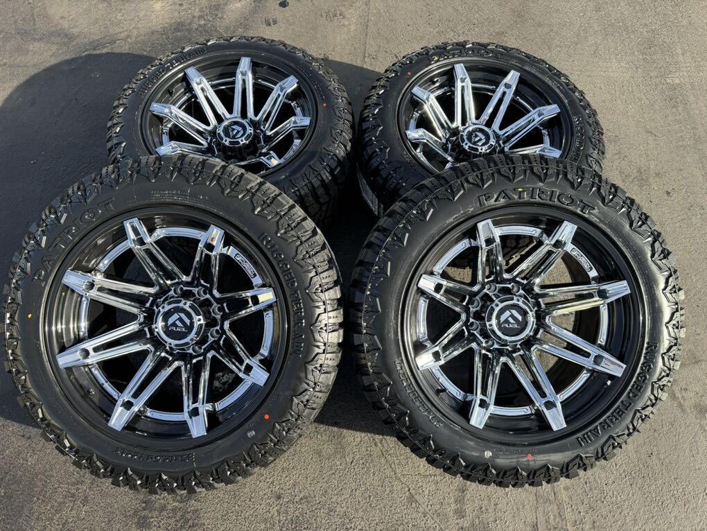 New -44 Fuel FC401 35x12.50r22 Rat 8x170 Ford F350