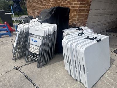 TABLES AND CHAIRS FOR RENT