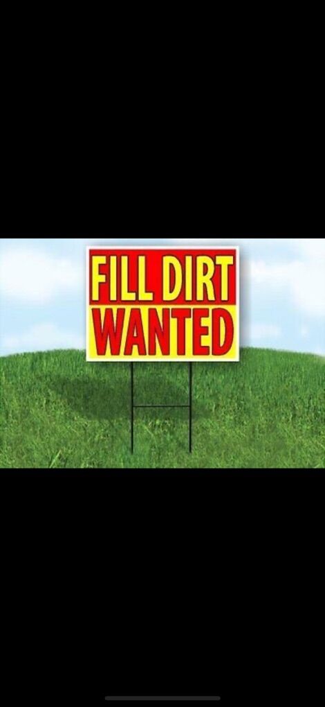 Fill Dirt Wanted