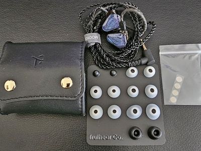 Truthear x Crinacle ZERO Blue 1s In-Ear Monitor (IEM) Dual Dynamic Driver In-Ear Headphones with Braided Cable