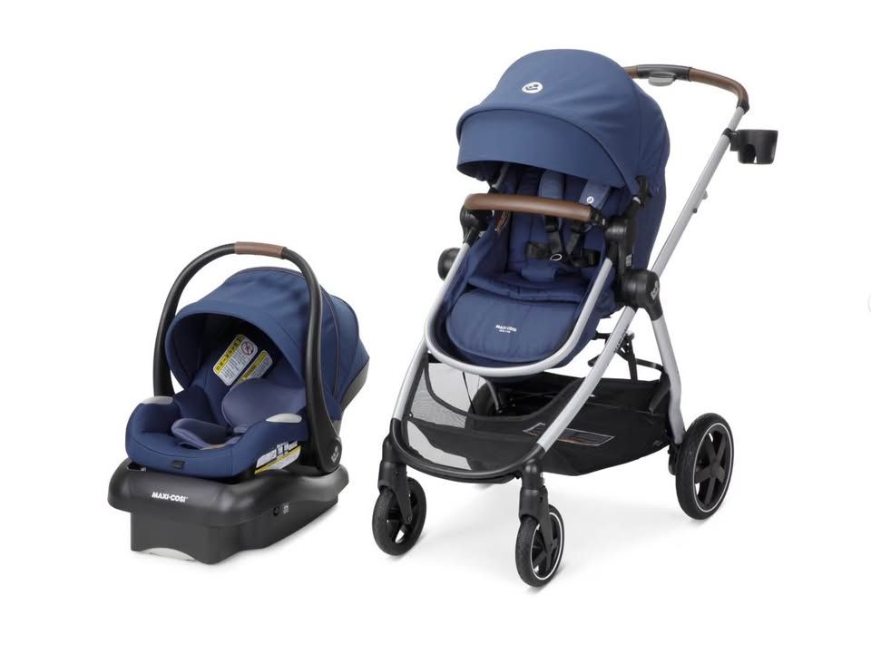 MAXI-COSI Zelia² Luxe 5-in-1 Modular Travel System / Stroller & Carrier - New Hope Navy