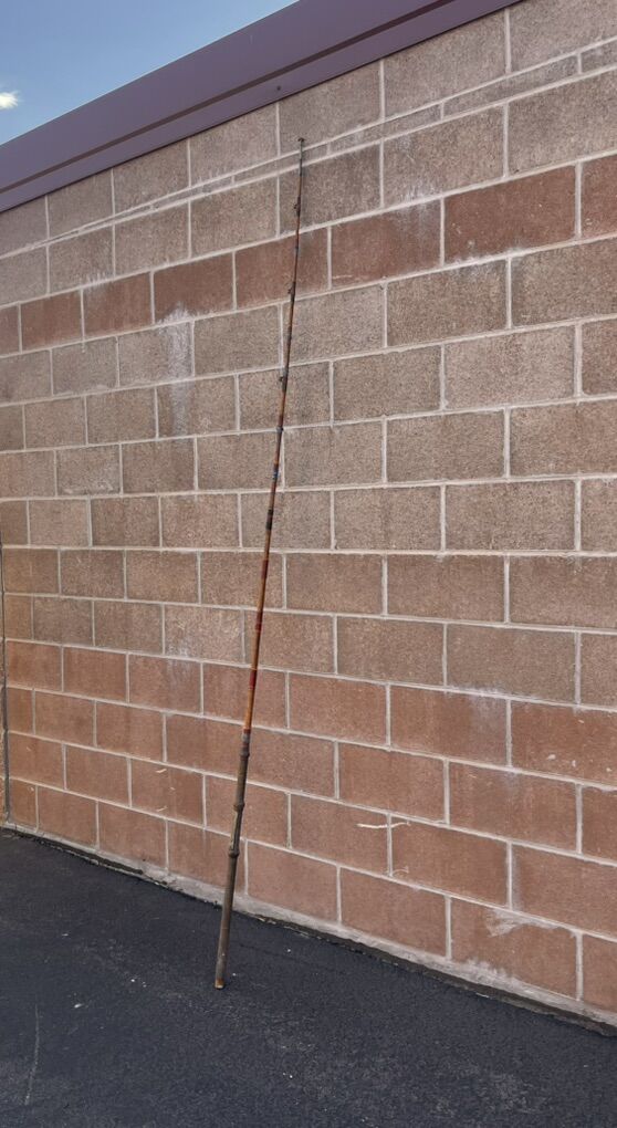 Vintage Unmarked Fishing Rod 8 Feet 7
