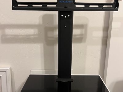 Perlesmith Tabletop TV Stand Mount with Glass Base