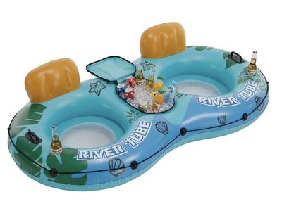 2-Person Inflatable Lounger Float — Brand New River Run Double Tube