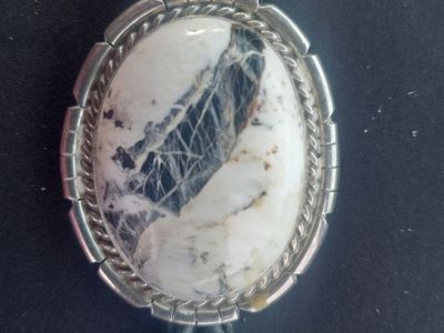 White Buffalo Bolo Tie